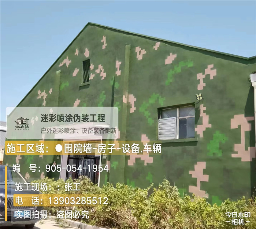通辽外墙数码迷彩漆施工报价清单（100㎡标准墙面测算）